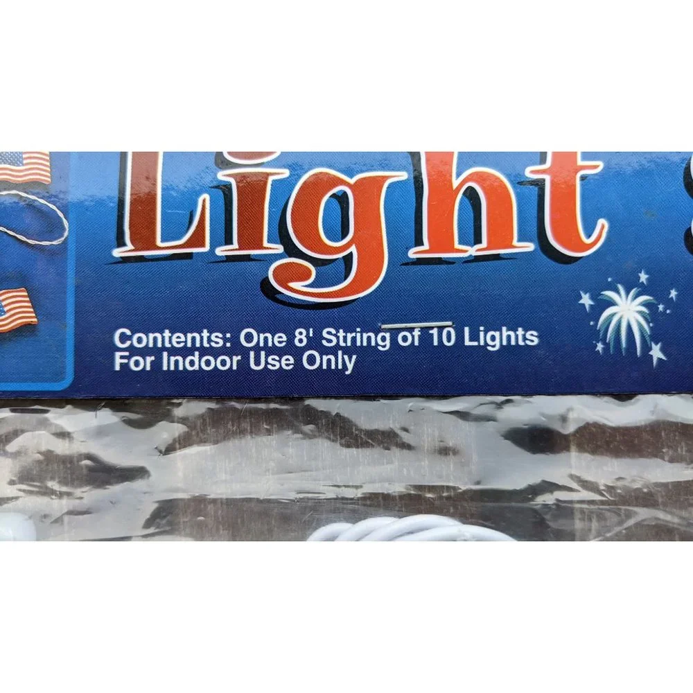 💜✨NWT American Flag String Lights